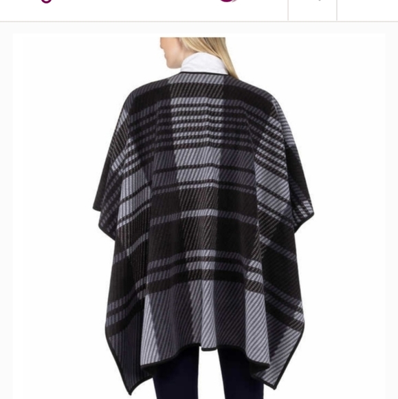 Ike Behar Ladies' Reversible Wrap shawl High Pile Fleece - Picture 5 of 8